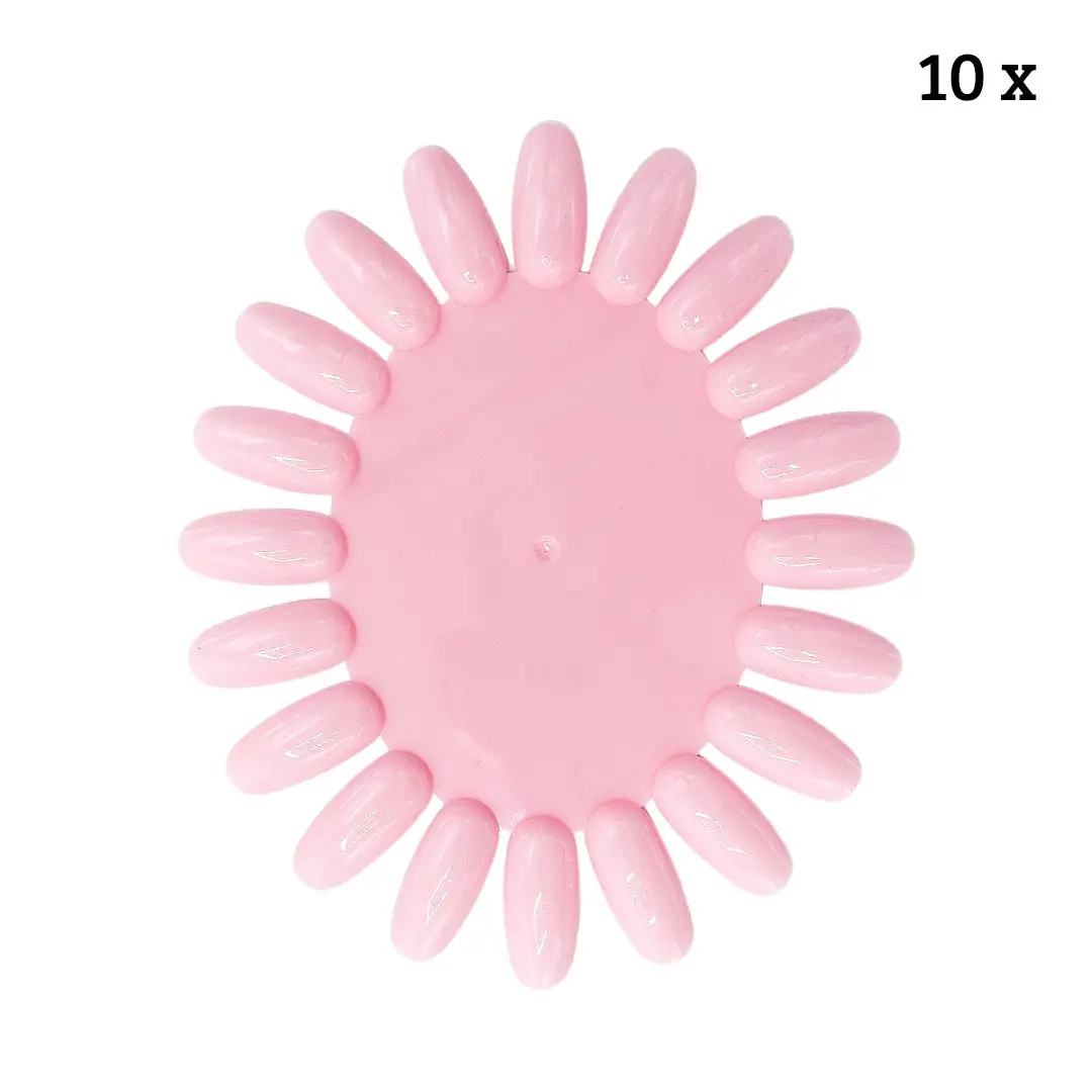 10pc. Nail Wheels Pink