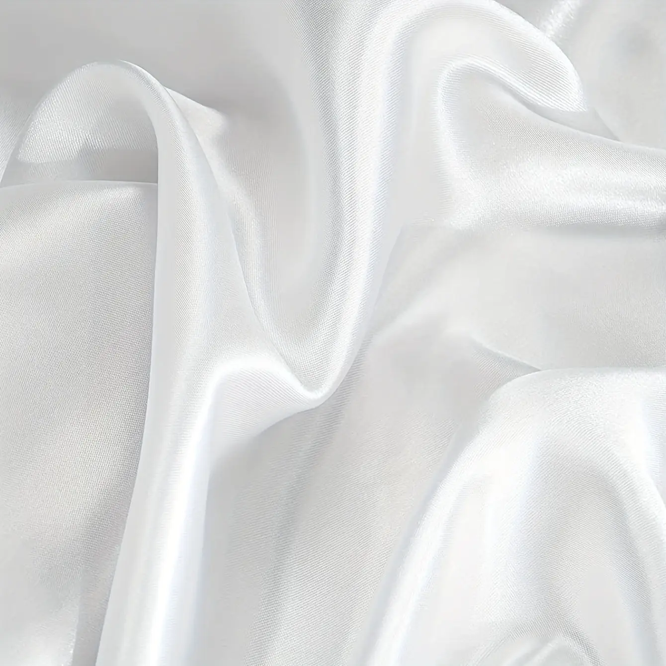 Silky Satin Pillowcase White - Image 2