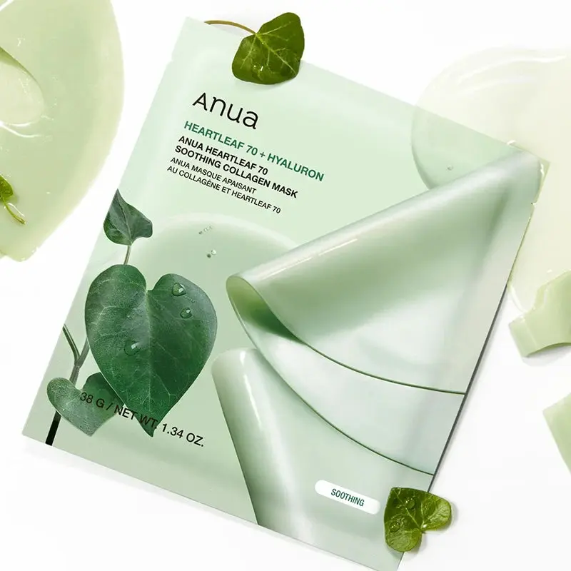 Heartleaf 70 Soothing Collagen Mask 4-Pack - Image 5