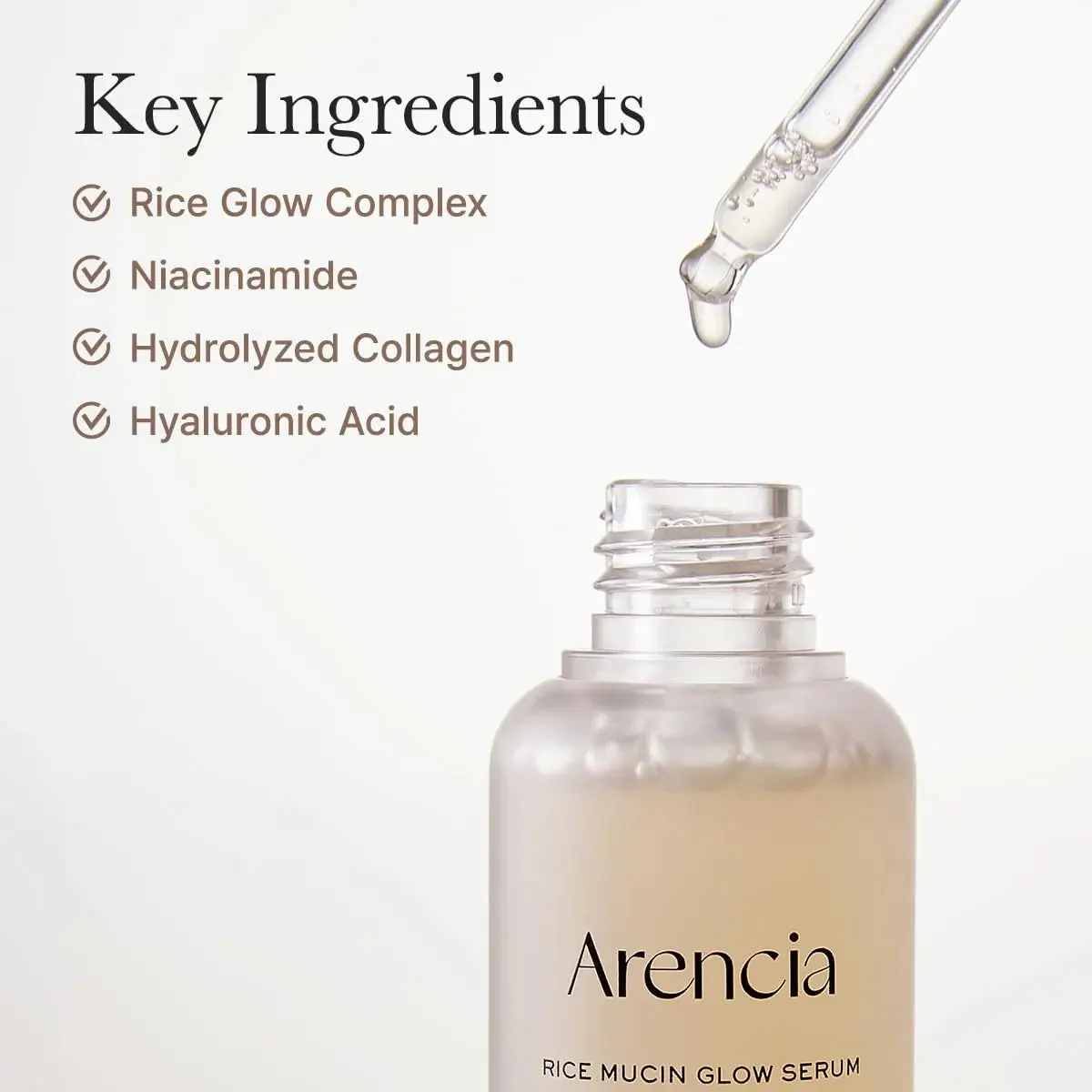 Arencia Rice Mucin Glow Serum - Image 3
