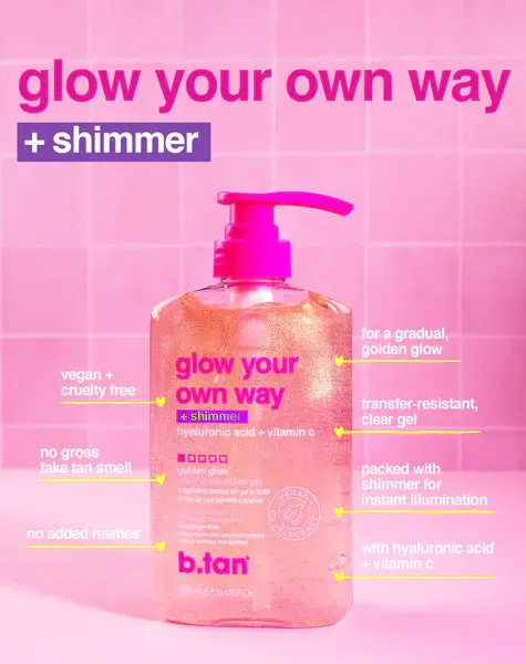 Glow Your Own Way Shimmer Gradual Self Tan Gel - Image 3