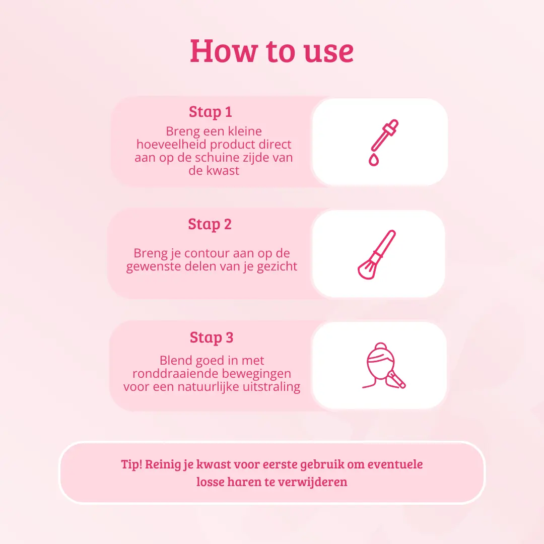 Pink & Rose Gold Angled Blending Brush - Image 5