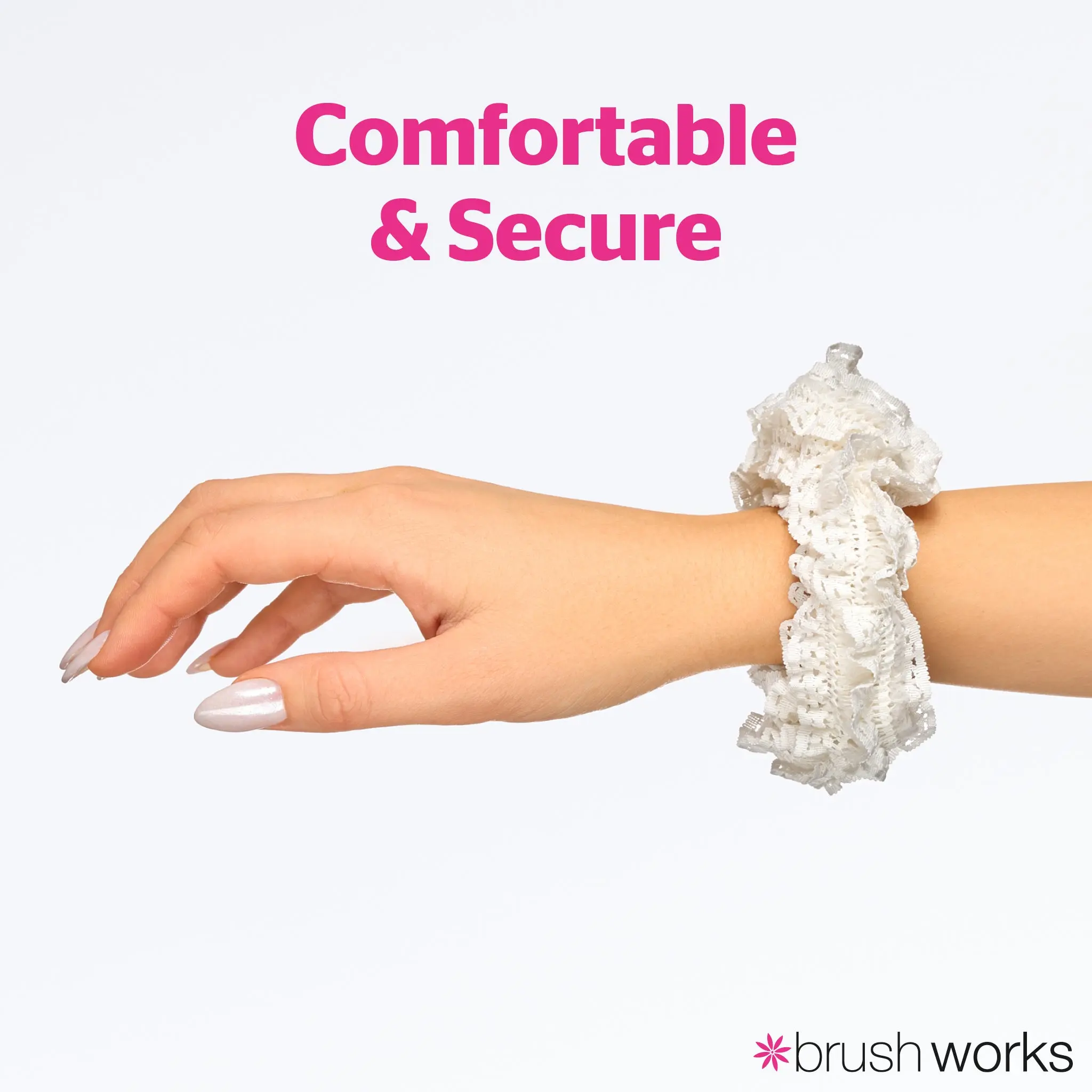Lace Scrunchies Black & White - Image 6