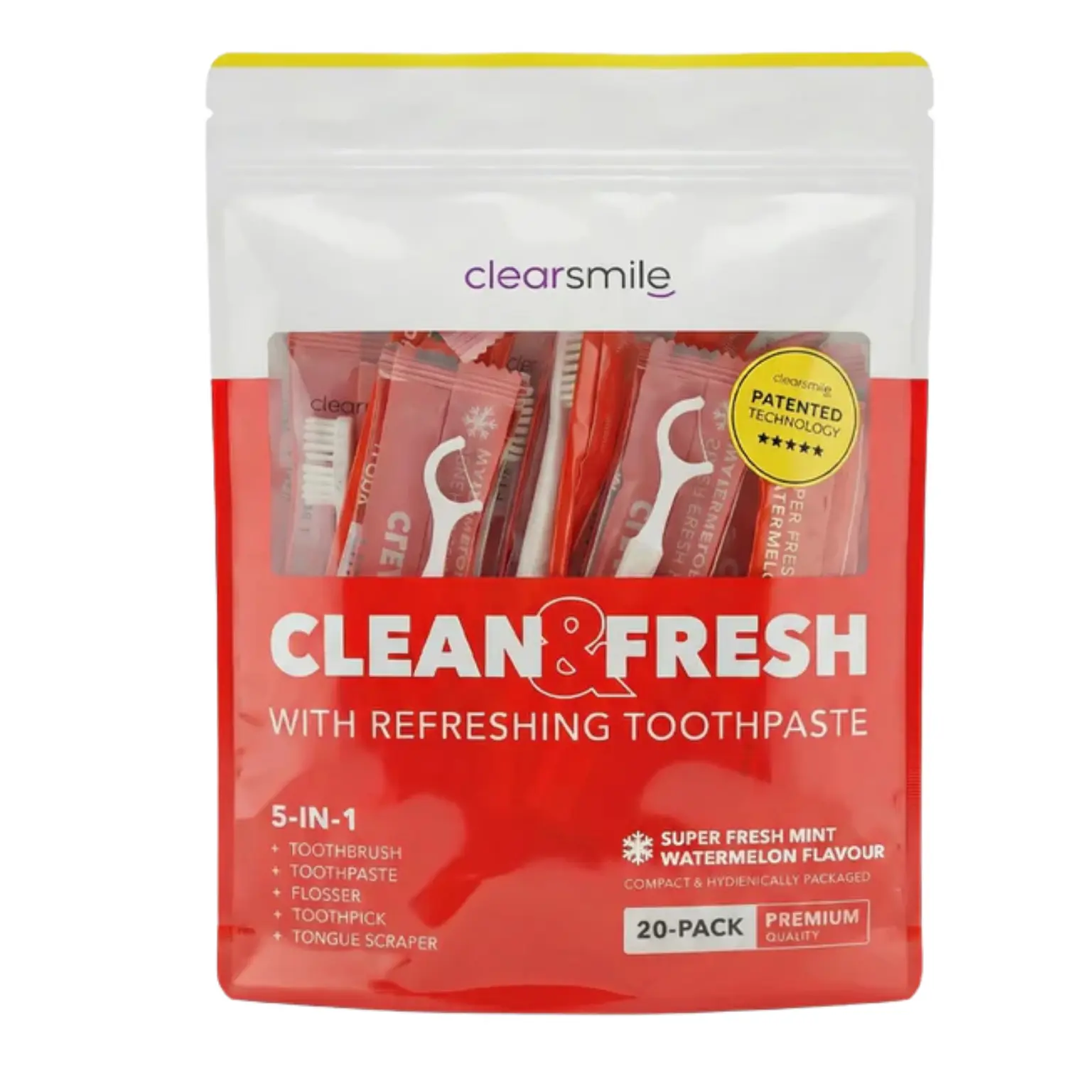 5-in-1 Tooth Brush Clean & Fresh Watermelon