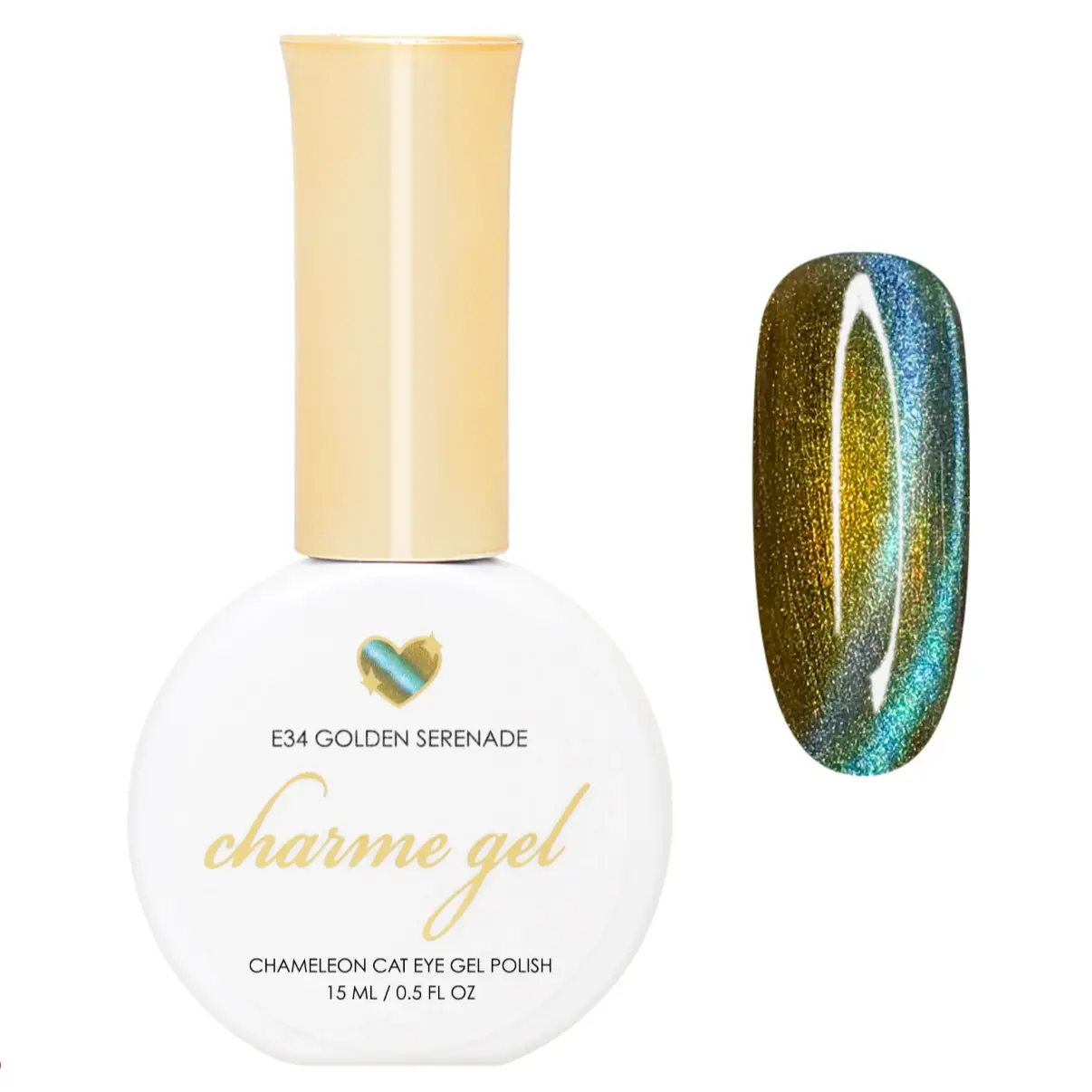 Gel Cat Eye E34 Golden Serenade