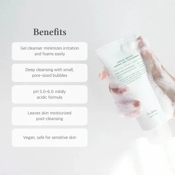 Green Relief Amino Gel Cleanser - Image 3