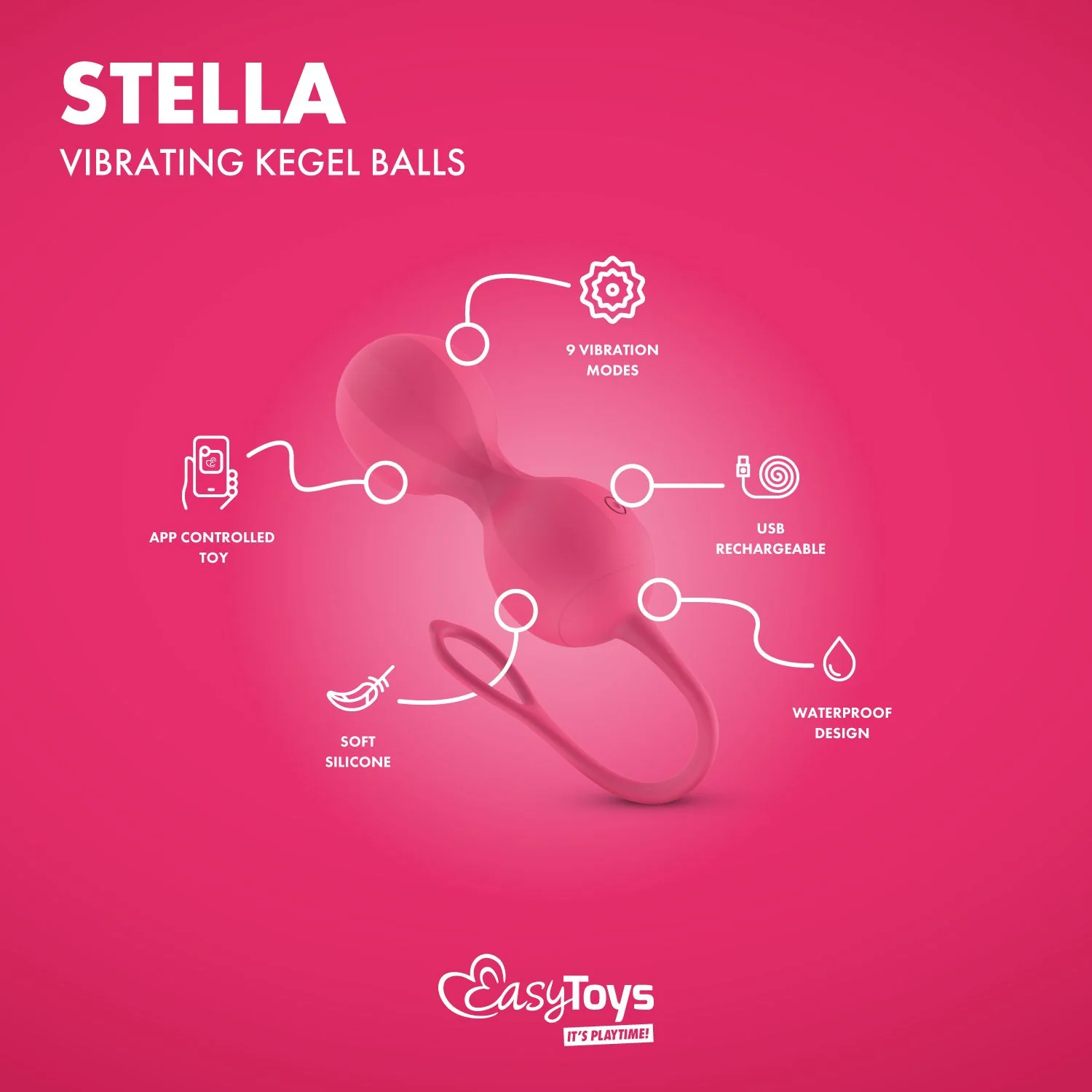 EasyConnect Vibrerende Kegel Balletjes AppControlled - Image 6