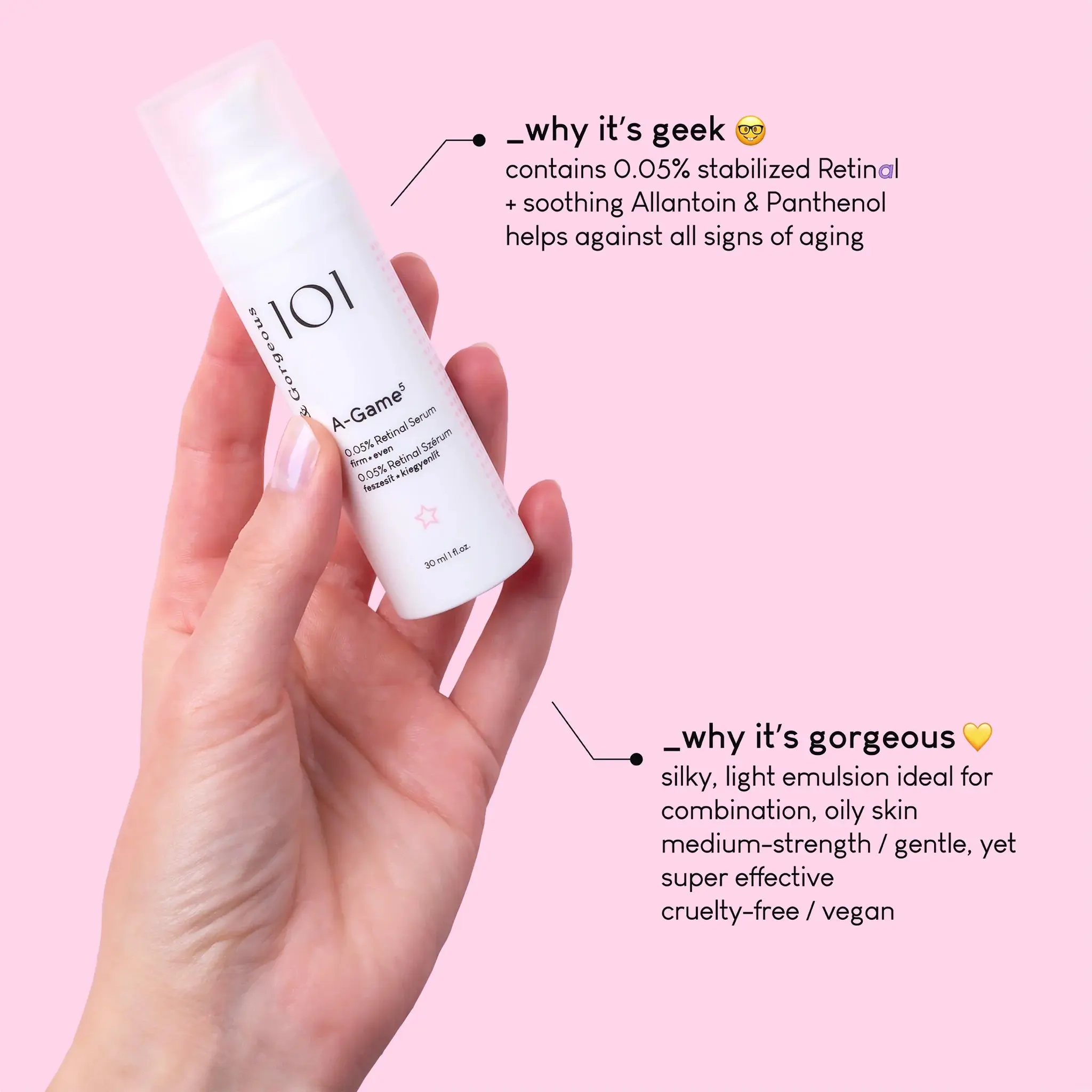 A-Game 5 0.05% Retinal Serum - Image 2