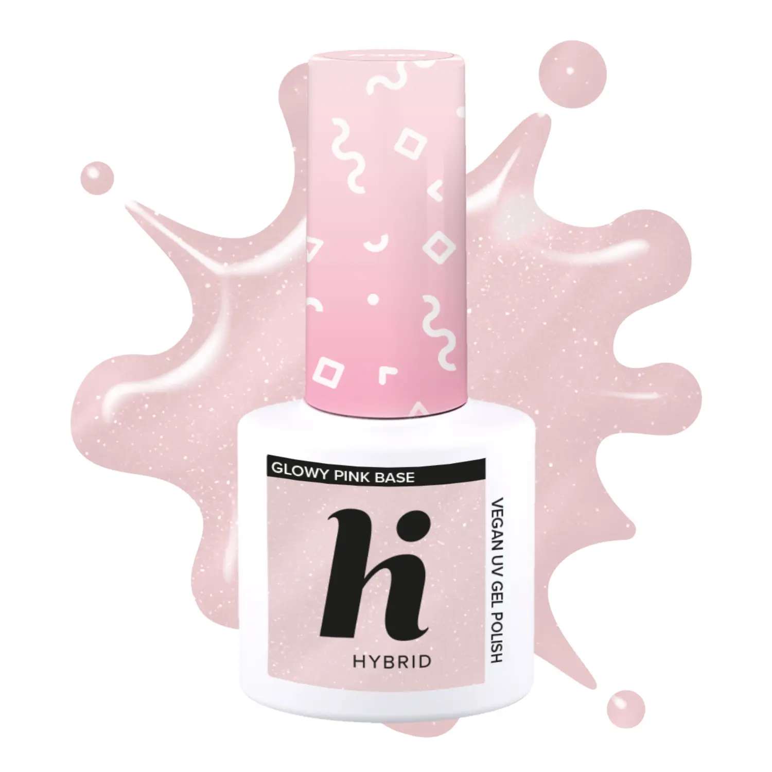 Glowy Pink Base Coat Gel Polish