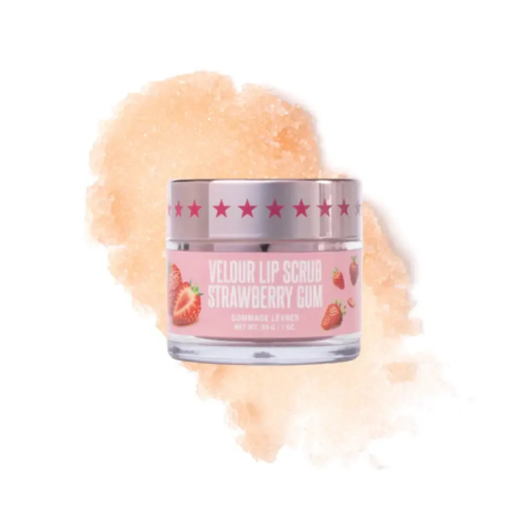 Velour Lip Scrub Strawberry Gum