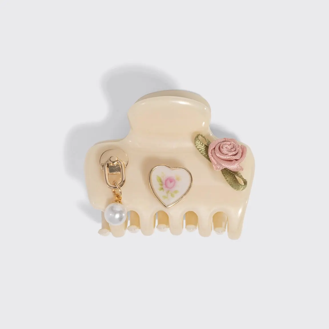 KitschPop Charms & Cloud Clip Set Pearlized Cream - Image 7