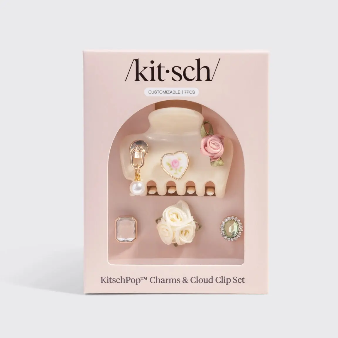 KitschPop Charms & Cloud Clip Set Pearlized Cream - Image 9