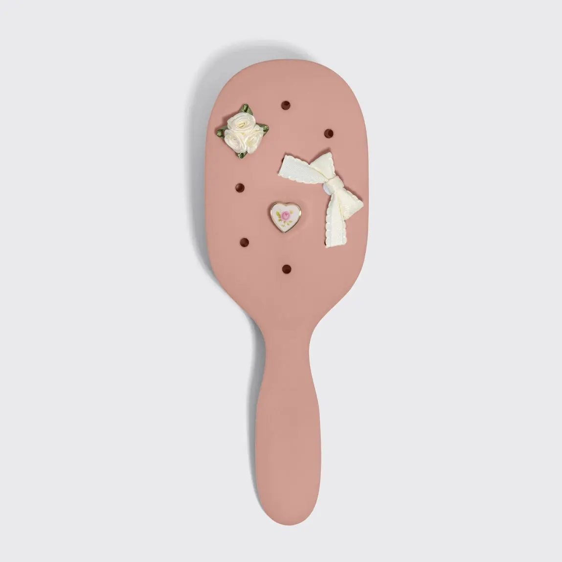 KitschPop Paddle Brush & Charm Set Terracotta - Image 4