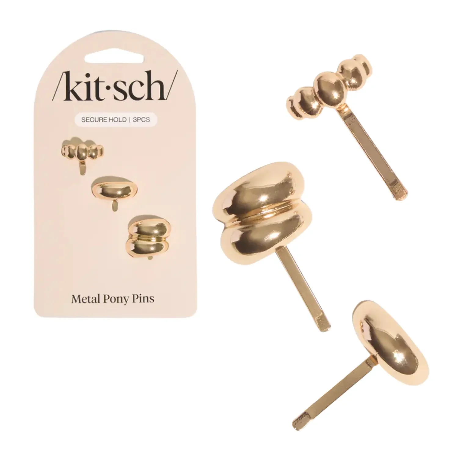 Metal Pony Pins Gold