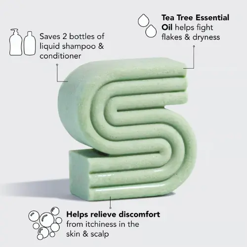 Tea Tree &amp; Mint Clarifying Shampoo Bar - Image 4