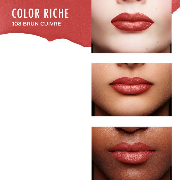 Color Riche Satin Lipstick 108 Brun Cuivré - Image 3