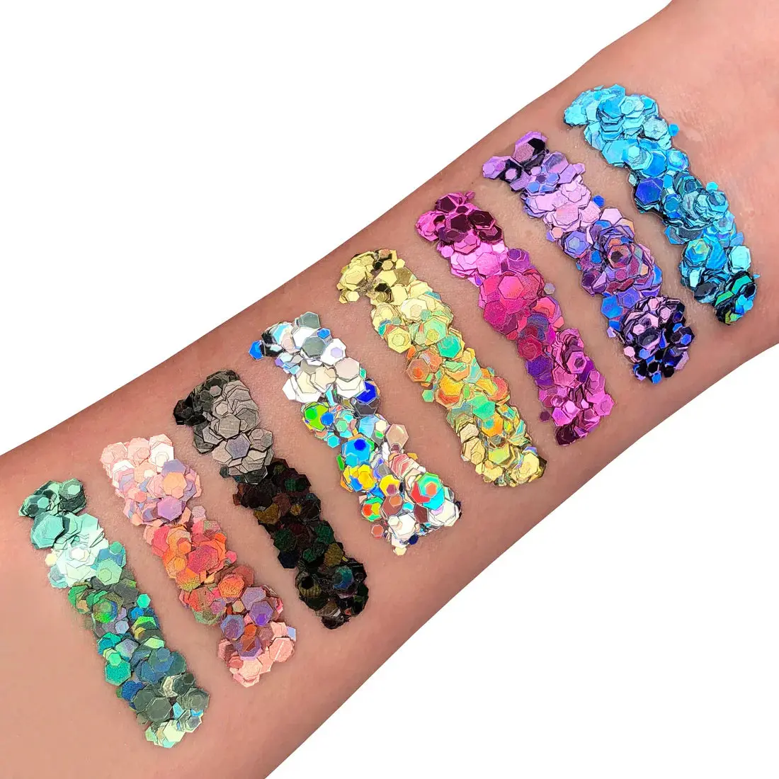 Holographic Chunky Glitter Gel Gold - Image 2