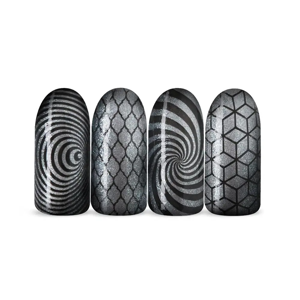 Stamping Nail Polish Cat Eye SP30 Magnetic Silver - Image 2