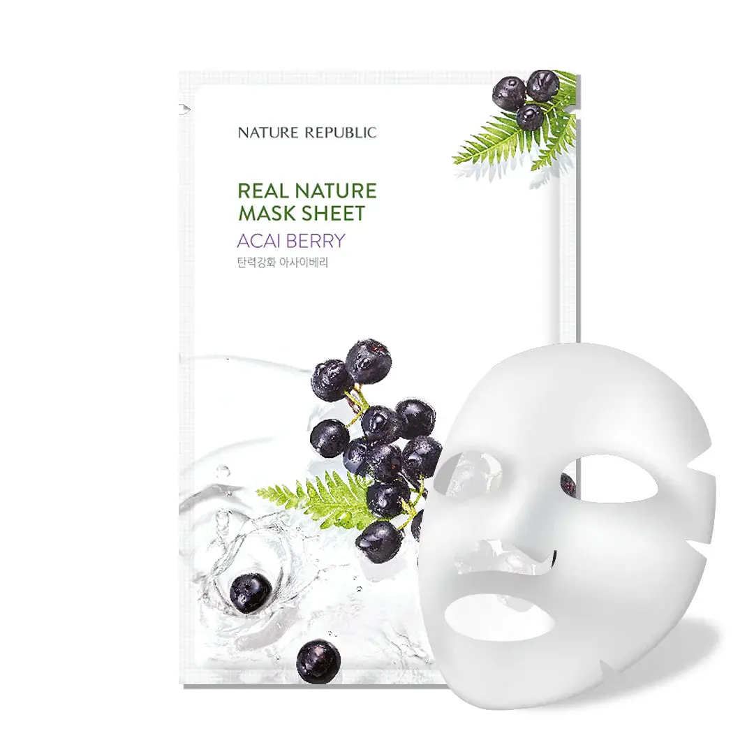 Real Nature Sheet Mask Acai Berry - Image 2