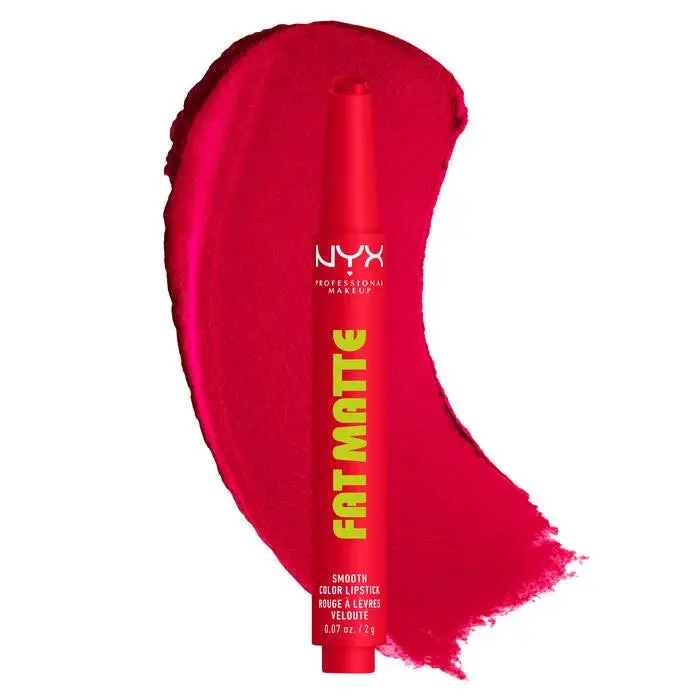 Fat Matte Smooth Color Lipstick Fuzzy Flame