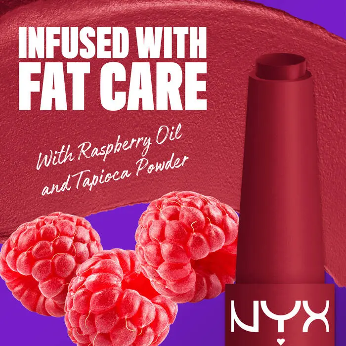 Fat Matte Smooth Color Lipstick Plushin Plum - Image 3