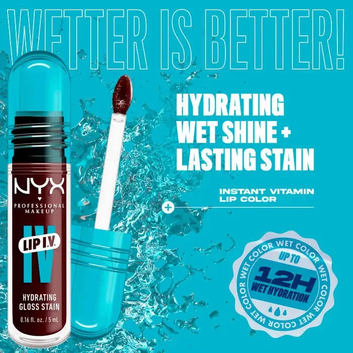 Lip IV Hydrating Lip Gloss Water 'Bout Wine? - Image 4