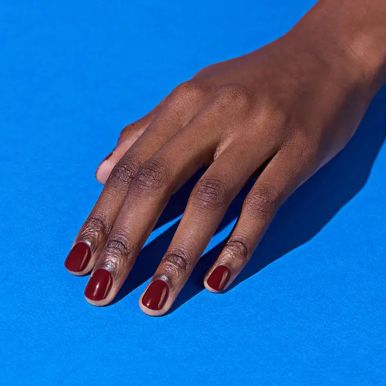 Semi Cured Gel Nail Strips N Classic Burgundy - Image 4