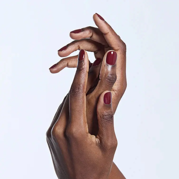 Semi Cured Gel Nail Strips N Classic Burgundy - Image 7