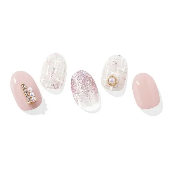 Semi Cured Gel Nail Strips N Perle De Coco