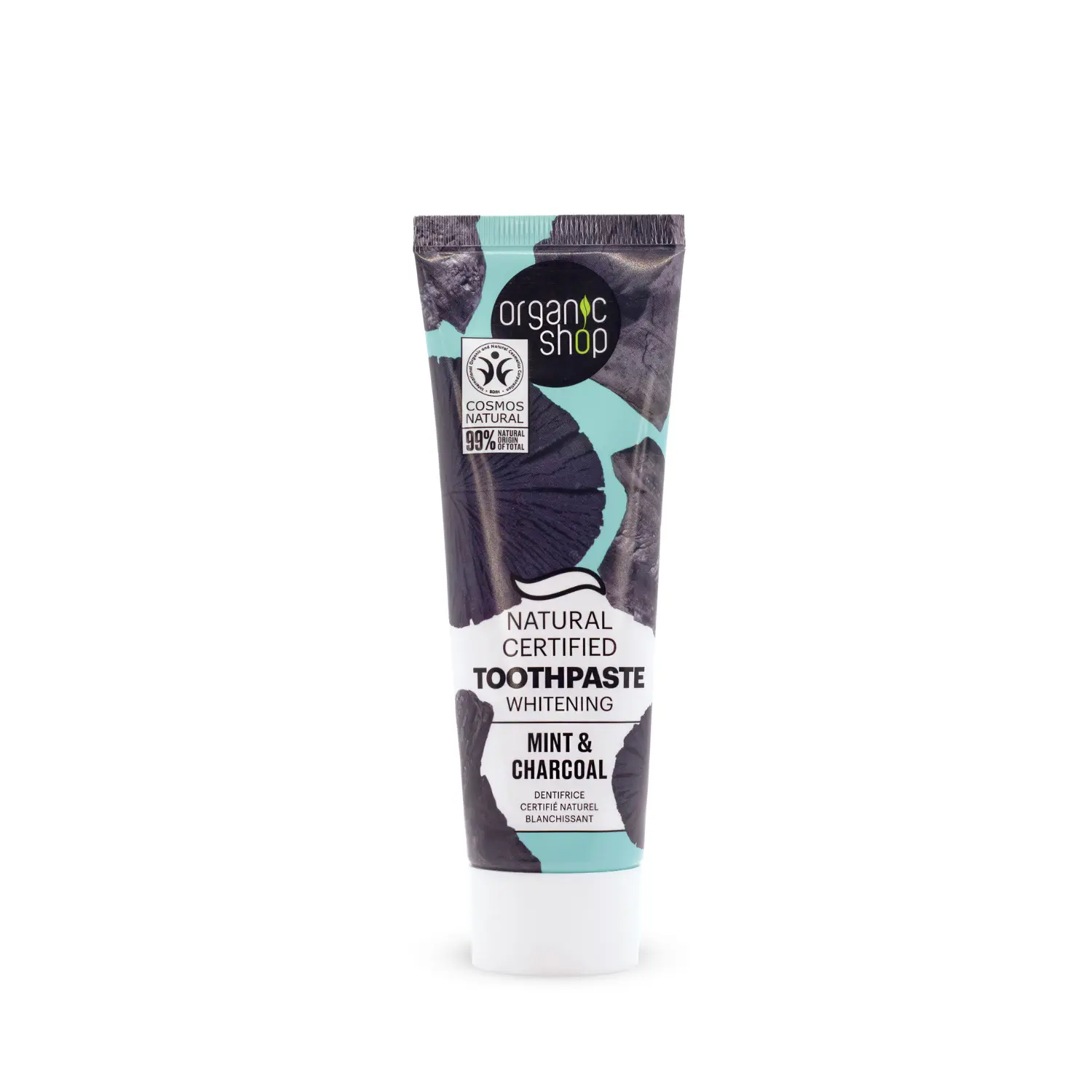 Natural Certified Toothpaste Whitening Charcoal & Mint
