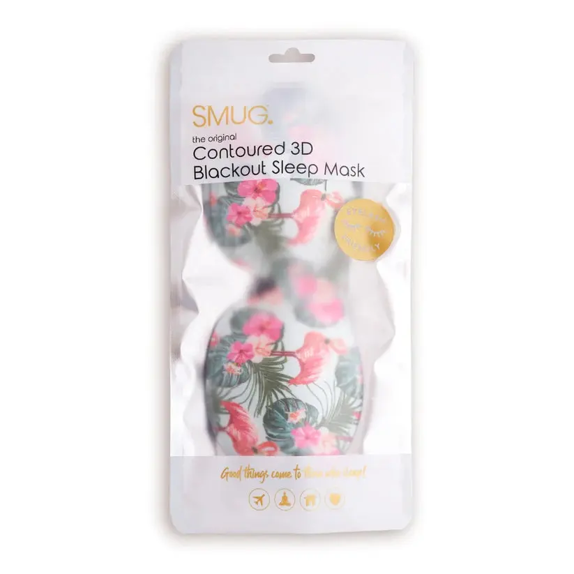 Contoured 3D Blackout Sleep Mask Flamingo - Image 5