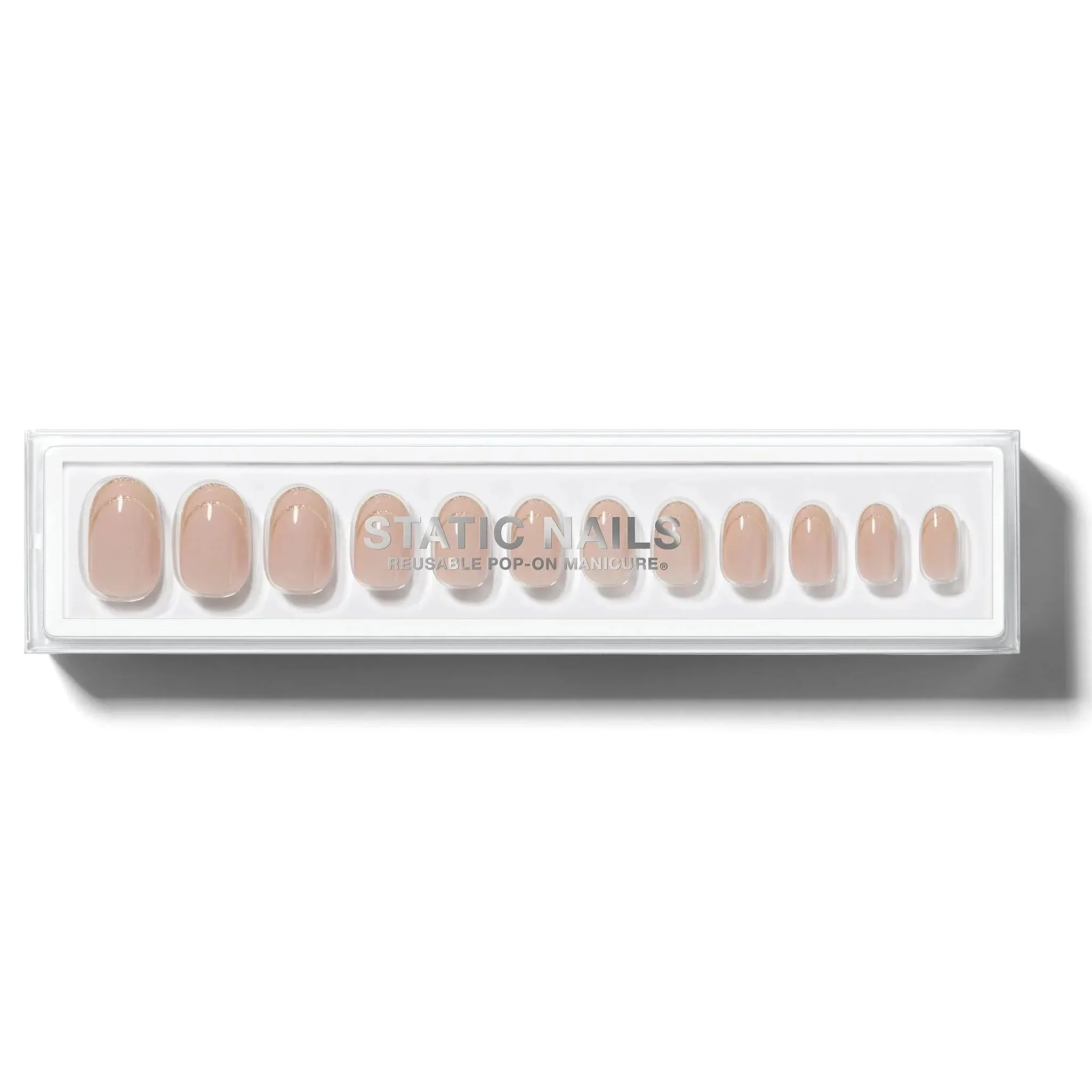 Reusable Pop-On Manicure Double French Round