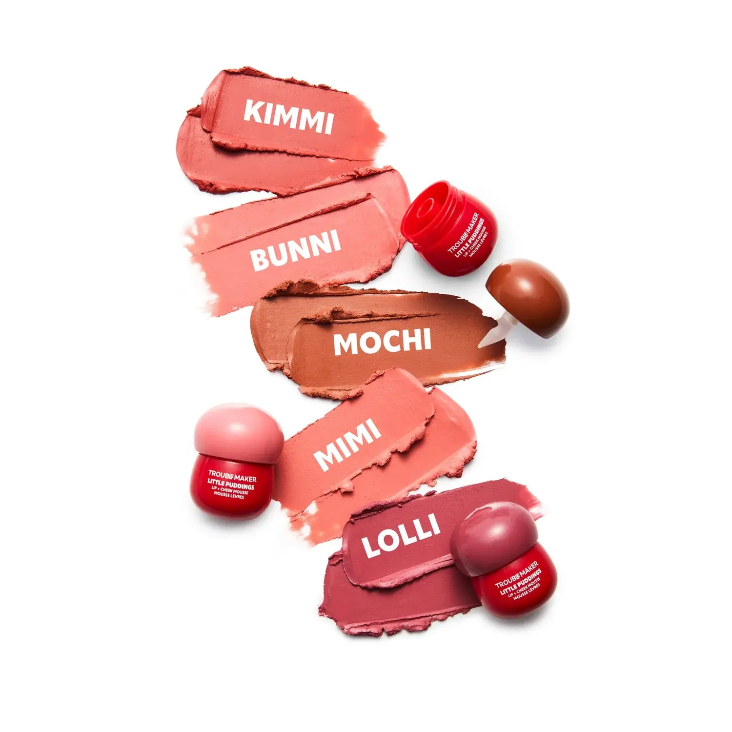 Little Pudding Blurring Lip & Cheek Mousse Mimi Rose Pink - Image 2